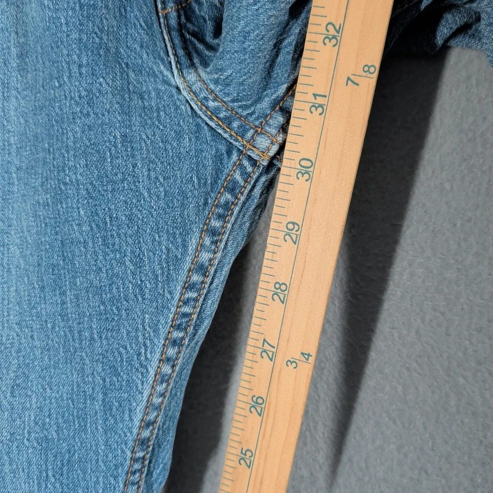 Levi's 505 Jeans Men's 36x32 Light Wash‎ Straight Leg Denim